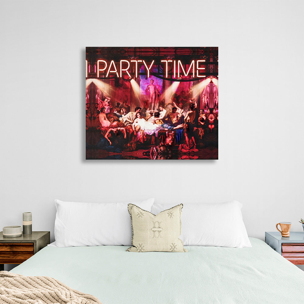 Party Time Canvas Wall Art Print