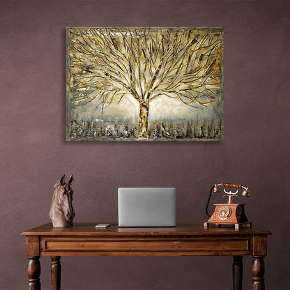 Reproduction of the golden tree Canvas Wall Art Print