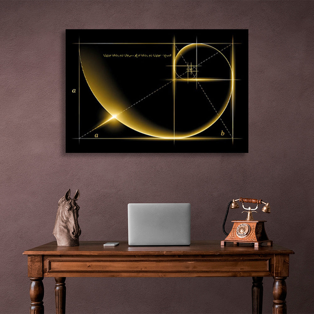 Pharaoh's cylinders and the golden ratio Canvas Wall Art Print