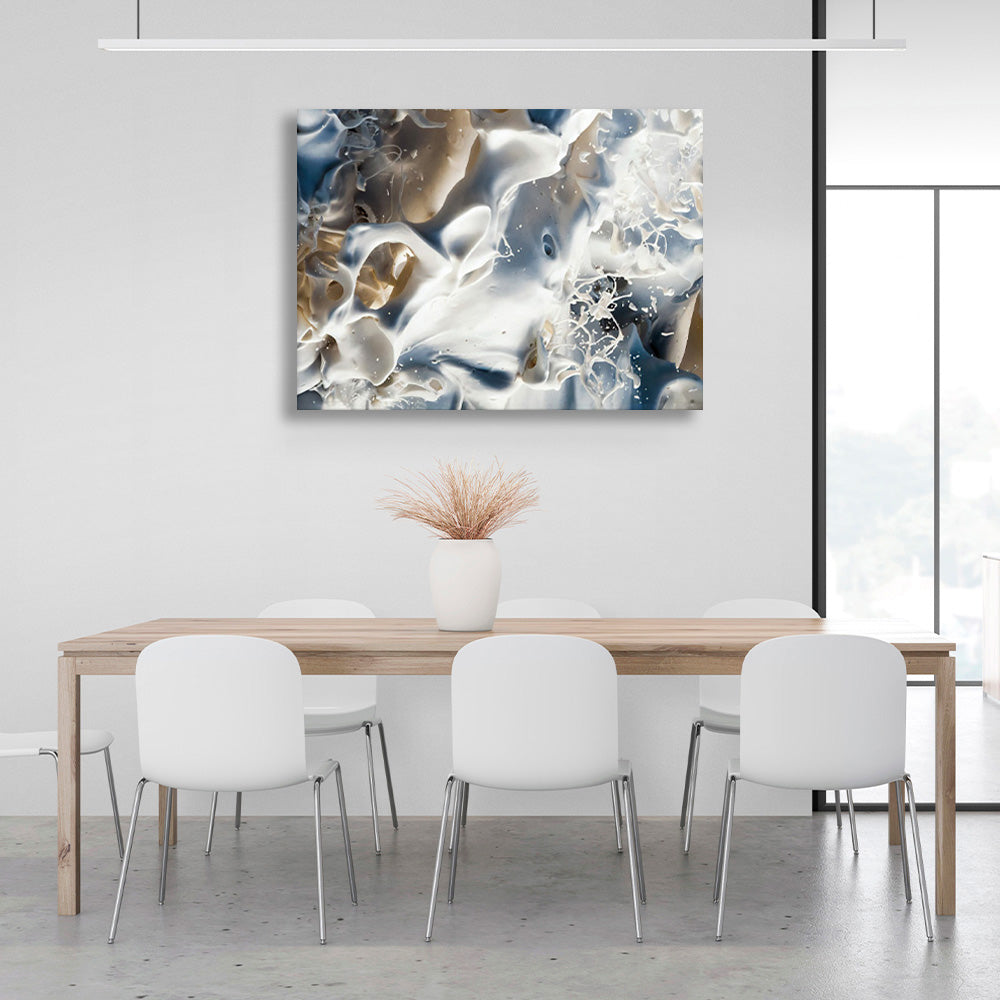 Delicate shades of abstract Abstraction Canvas Wall Art Print