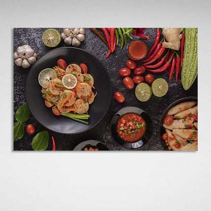 "Canvas Wall Art Print For Kitchen  Pork in Vietnamese tradition "