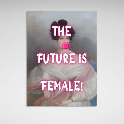 Canvas Wall Art Print The future is female