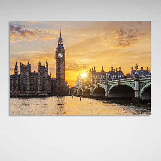 Canvas Wall Art Print London at dawn