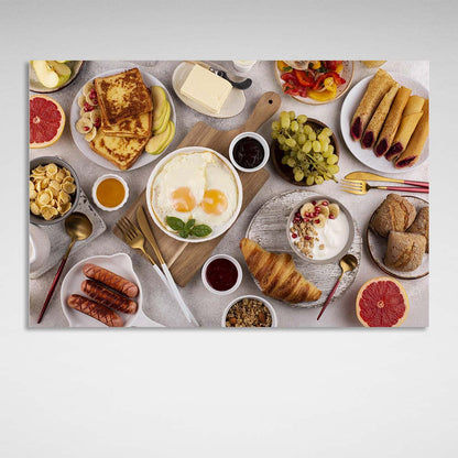 For the kitchen breakfast to suit every taste Canvas Wall Art Print For Kitchen