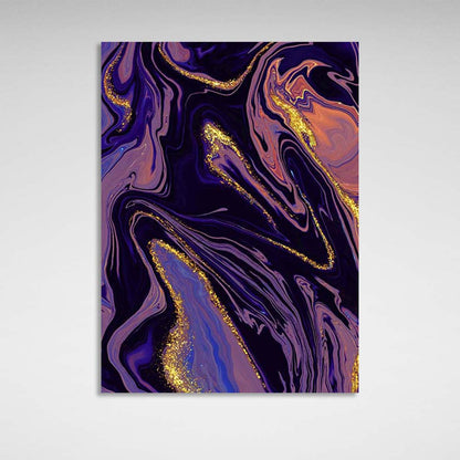 Abstraction Canvas Wall Art Print Purple and lilac