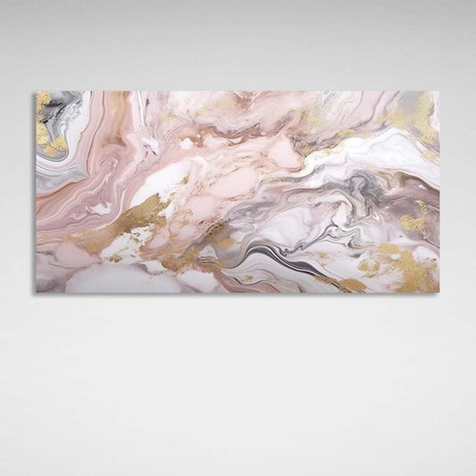 Abstraction Canvas Wall Art Print Marble in watercolor style