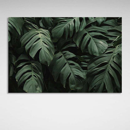 Canvas Wall Art Print Monstera Leaves