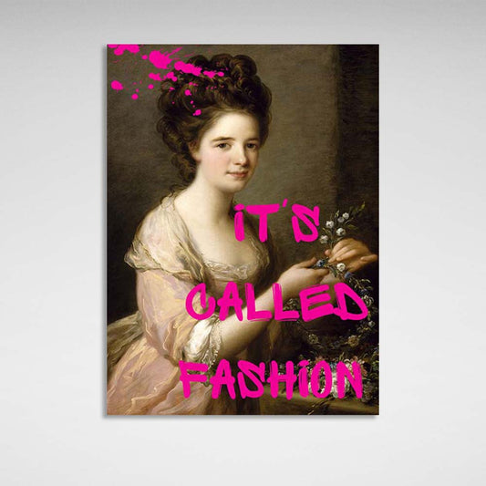 Canvas Wall Art Print Portrait of Eleanor. It's called fashion