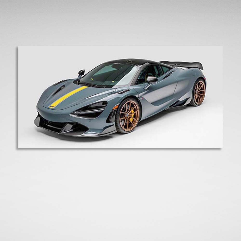 Canvas Wall Art Print Car McLaren 720S Silverstone Aero