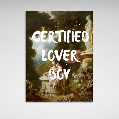 Canvas Wall Art Print Certified Lover Boy