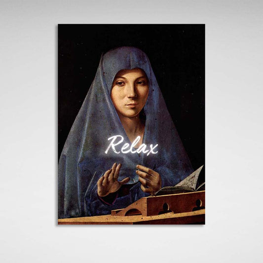 Canvas Wall Art Print The Virgin Annunciate. Relax