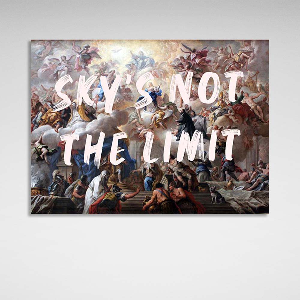 Canvas Wall Art Print Sky's not the limit