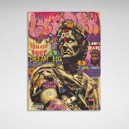 Pop Art Julius Caesar Canvas Wall Art Print