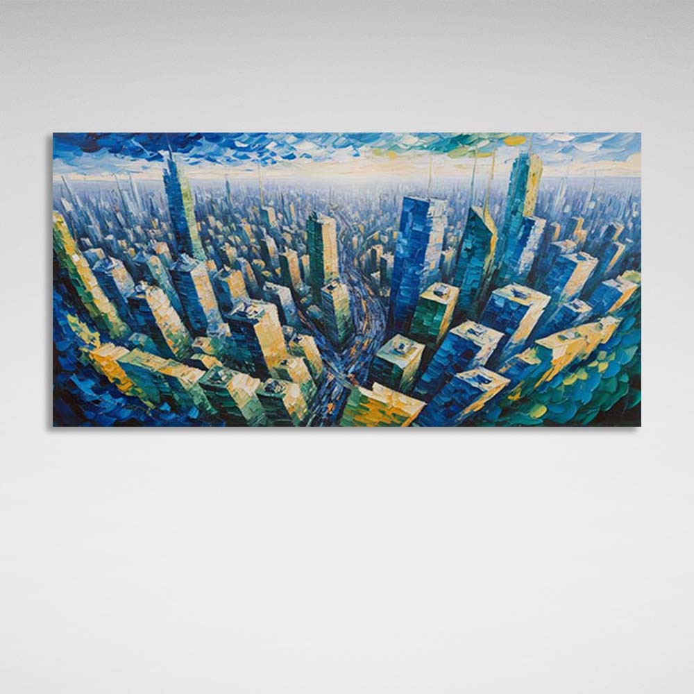 Canvas Wall Art Print Painted New York