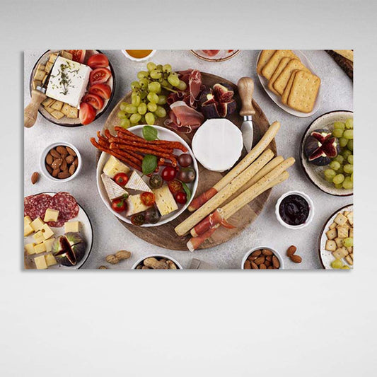 Canvas Wall Art Print For Kitchen Party Snacks 4