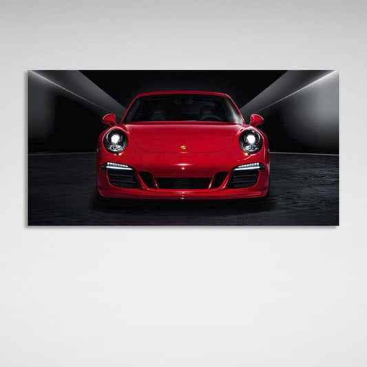 Canvas Wall Art Print Car red Porsche 911 Carrera GTS