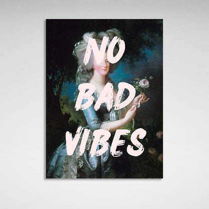 Canvas Wall Art Print No bad vibes