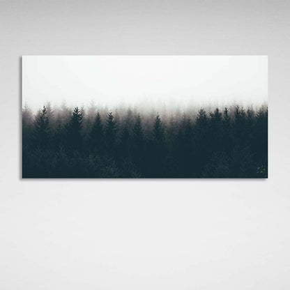 Canvas Wall Art Print Fog over the edge of the forest