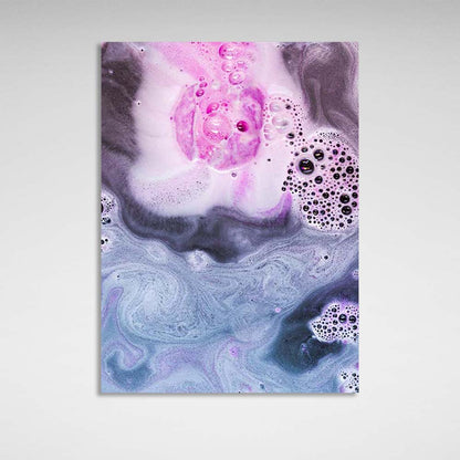 Abstraction Canvas Wall Art Print Paint splashes on water