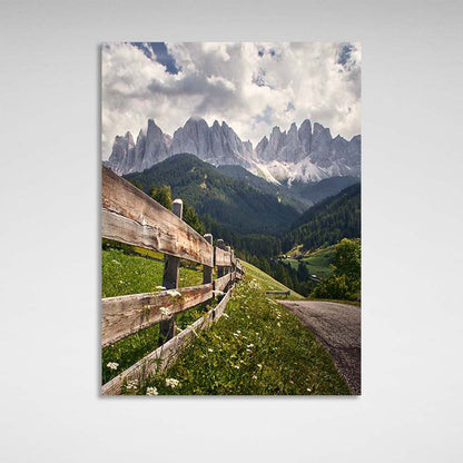 Canvas Wall Art Print Dolomite Alps