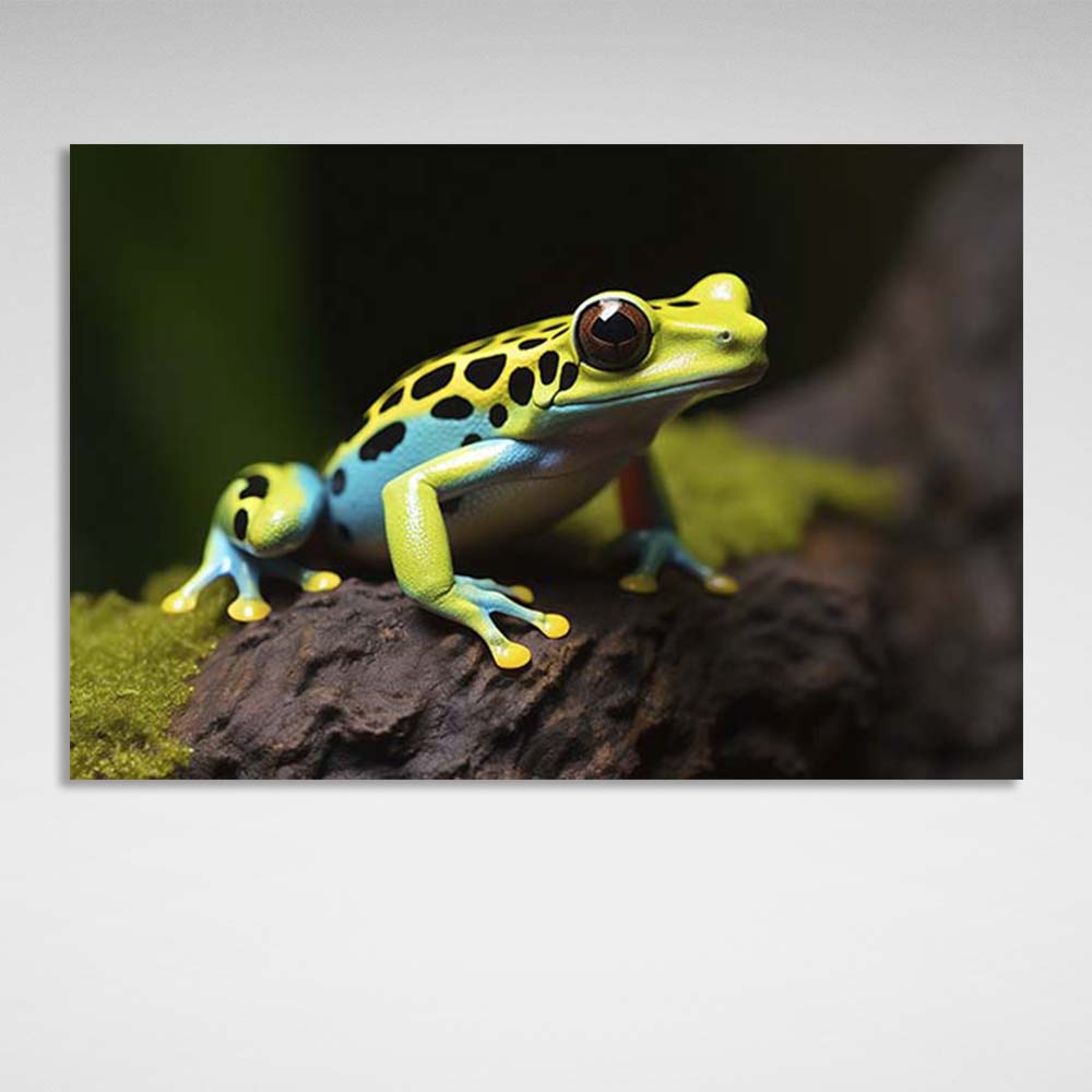 Canvas Wall Art Print Tropical frog