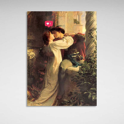 Canvas Wall Art Print Romeo and Juliet with laik