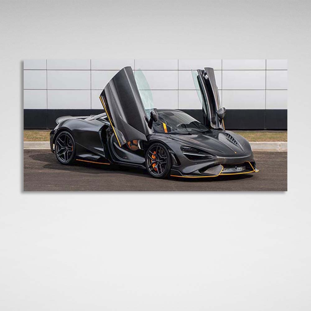 Canvas Wall Art Print Car McLaren 765LT Spider Carbon Edition