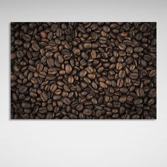 Canvas Wall Art Print For Kitchen Coffee Beans