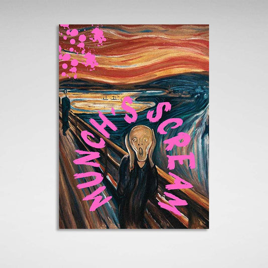 Canvas Wall Art Print Munch's Scream