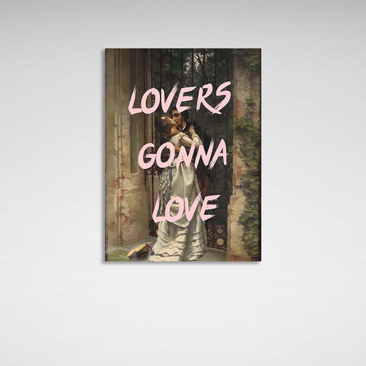 Canvas Wall Art Print  Lovers gonna love