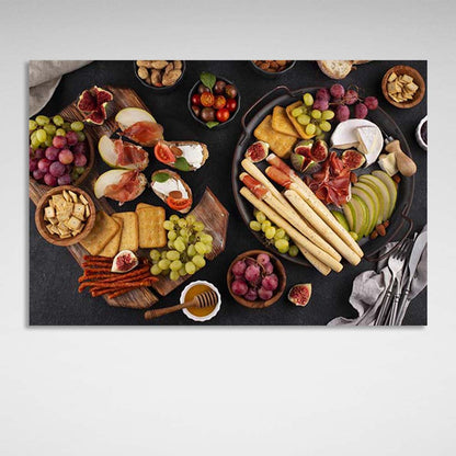 Canvas Wall Art Print For Kitchen Party Snacks 2