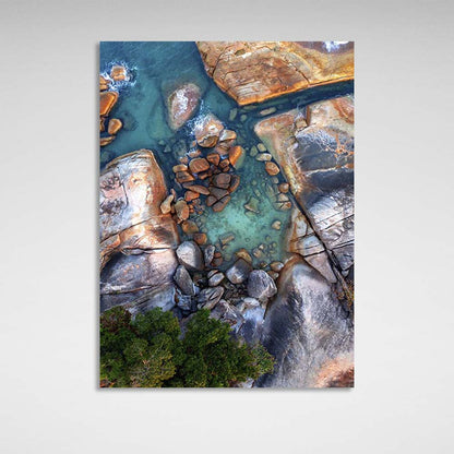 Canvas Wall Art Print Stony Beach Lamai