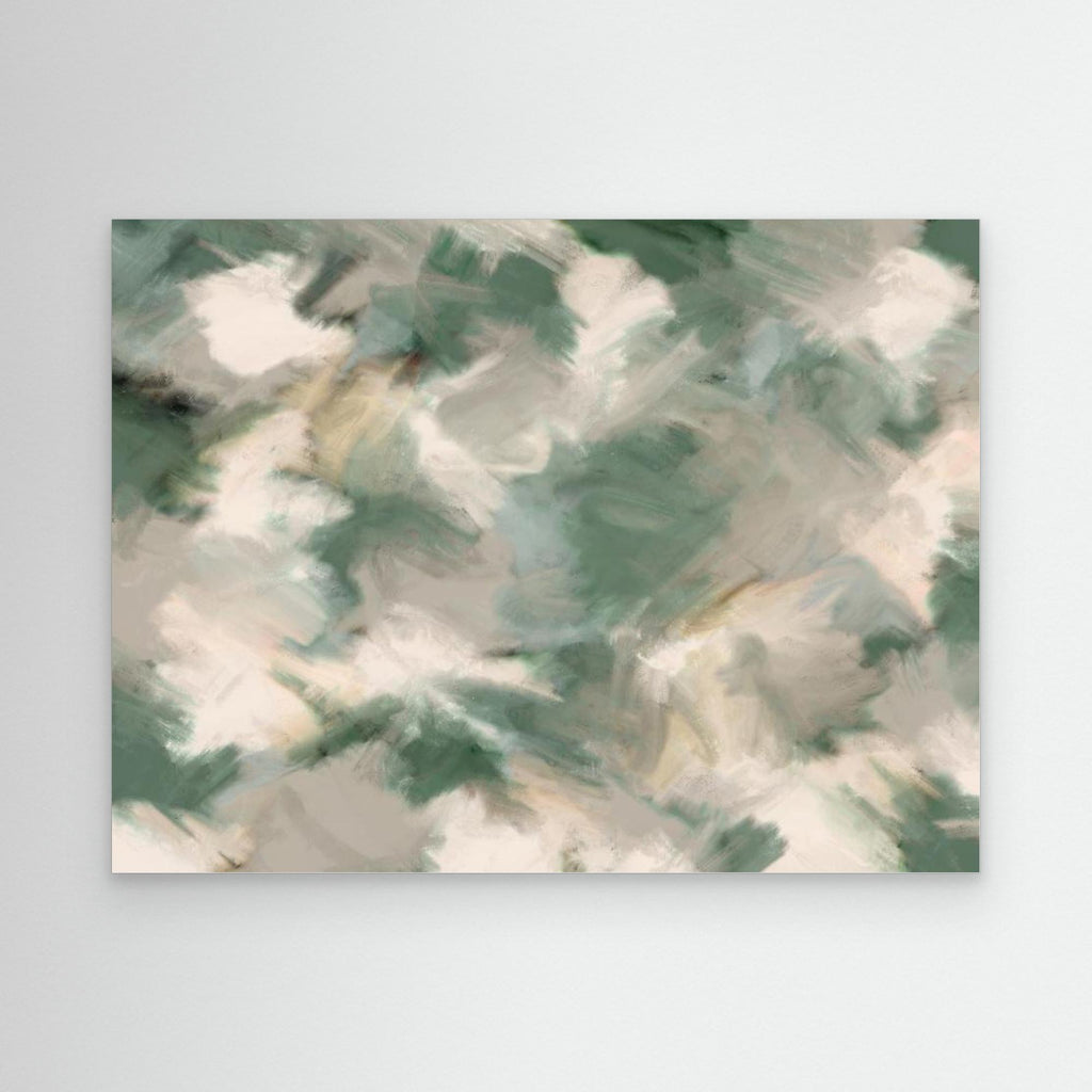 Green Beige Wild Painted Square 