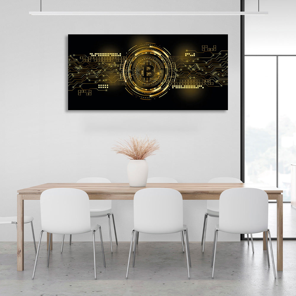 Bitcoin Inspirational Canvas Wall Art Print