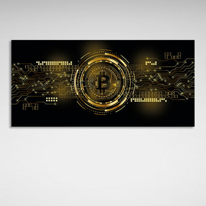 Bitcoin Inspirational Canvas Wall Art Print