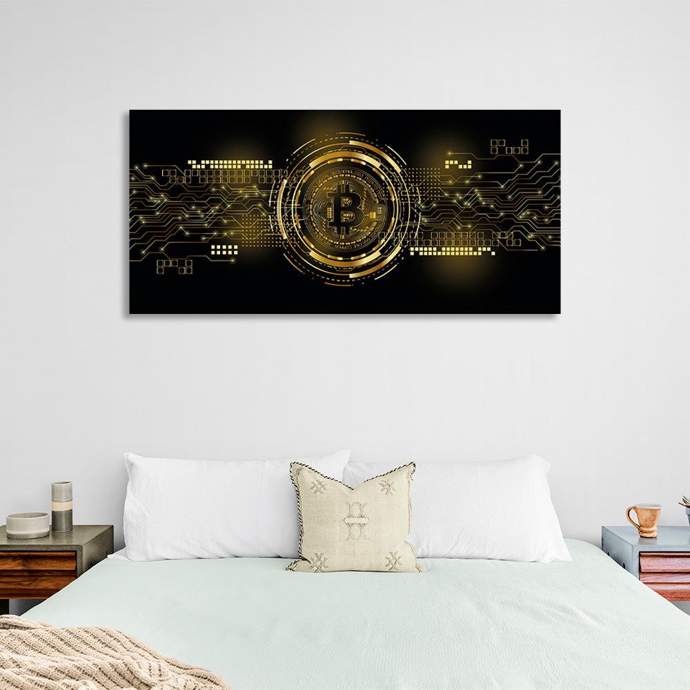 Bitcoin Inspirational Canvas Wall Art Print