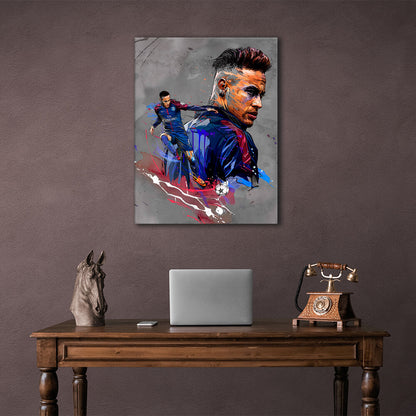 Footballer Neymar Canvas Wall Art Print