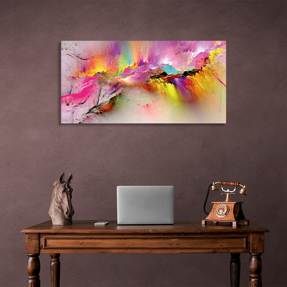 Abstraction in pastels Abstraction Canvas Wall Art Print