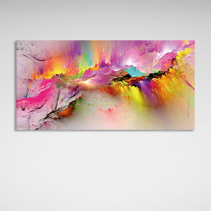 Abstraction in pastels Abstraction Canvas Wall Art Print