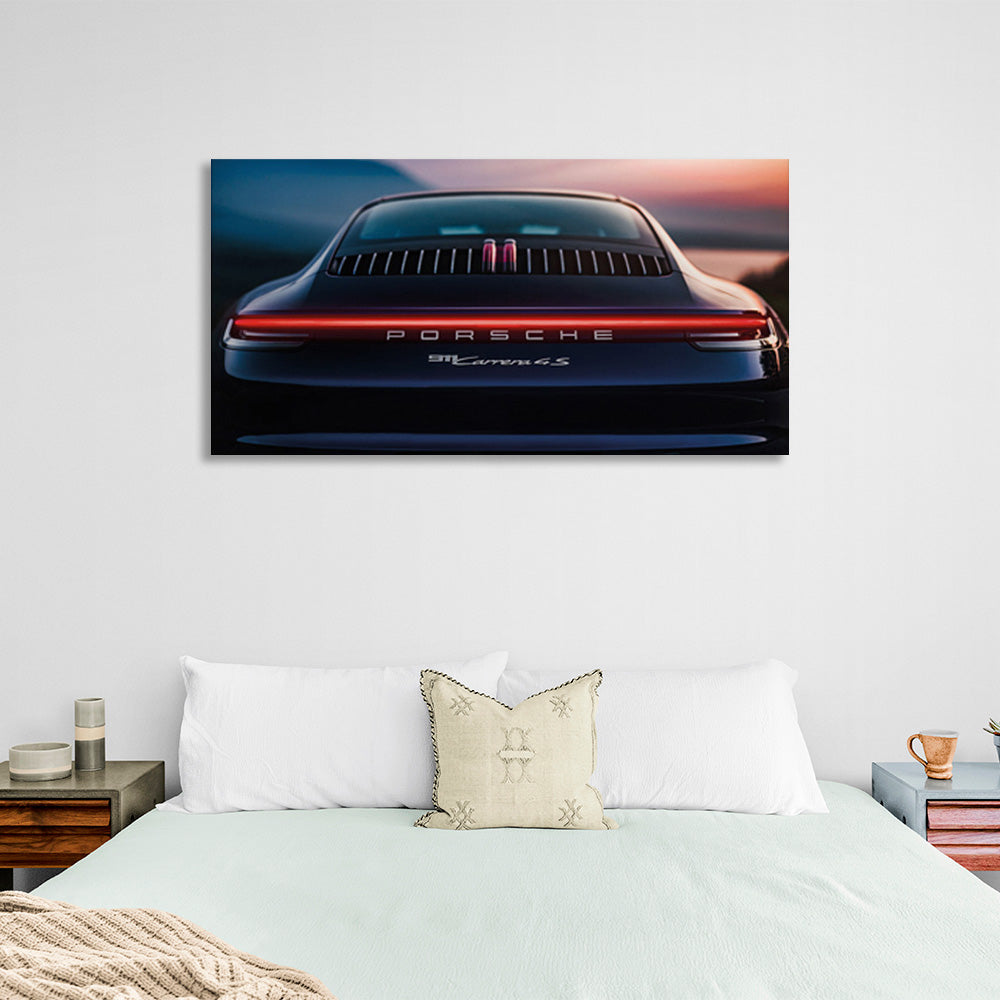 Porsche car Canvas Wall Art Print