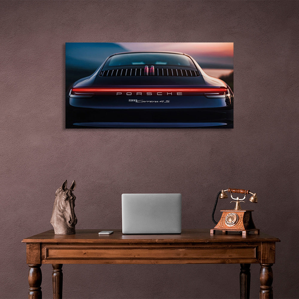 Porsche car Canvas Wall Art Print