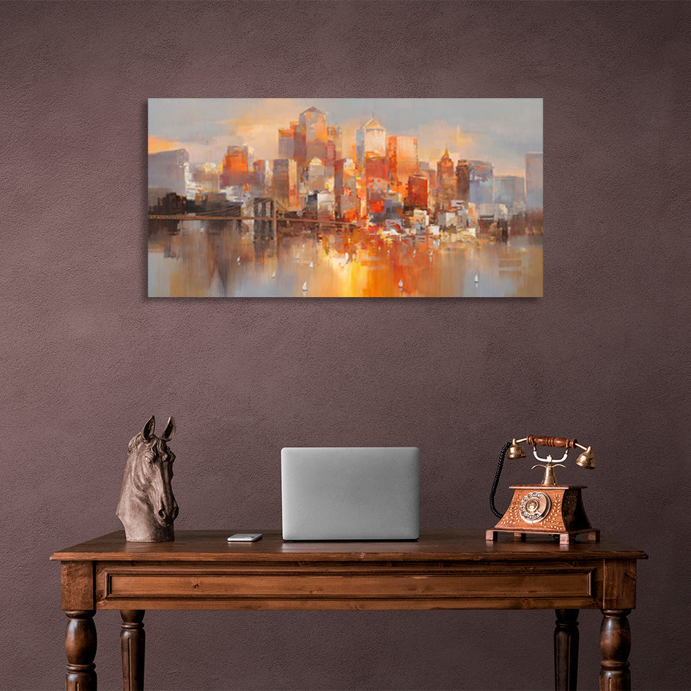 Big City Canvas Wall Art Print