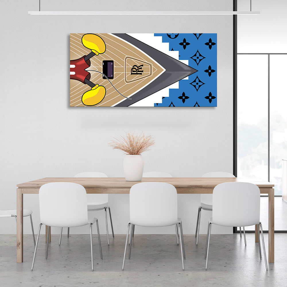 Cartoon abstract Canvas Wall Art Print