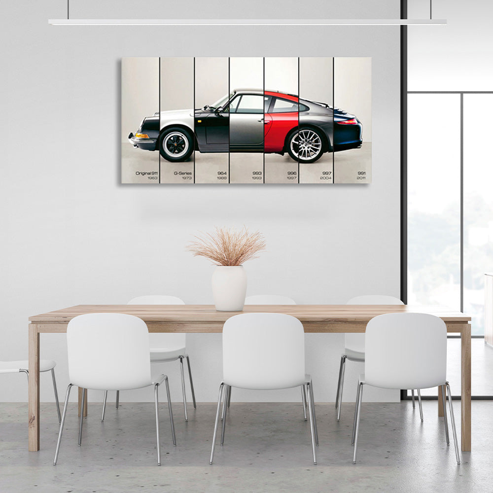 Miscellaneous Porsche parts Canvas Wall Art Print