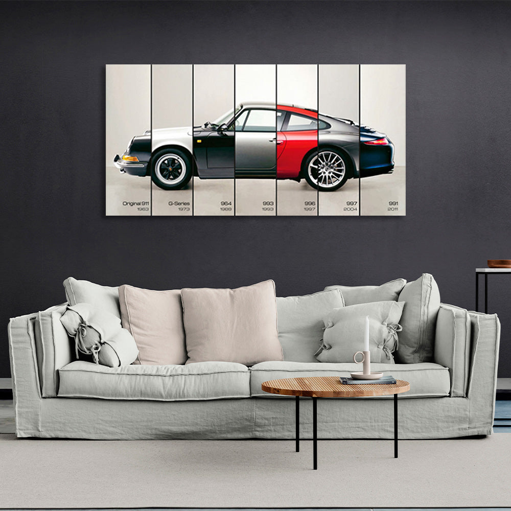 Miscellaneous Porsche parts Canvas Wall Art Print