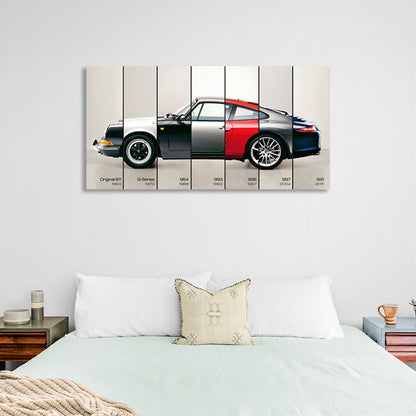 Miscellaneous Porsche parts Canvas Wall Art Print