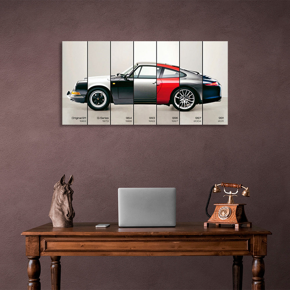 Miscellaneous Porsche parts Canvas Wall Art Print