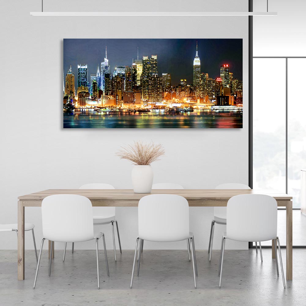 Evening New York Canvas Wall Art Print