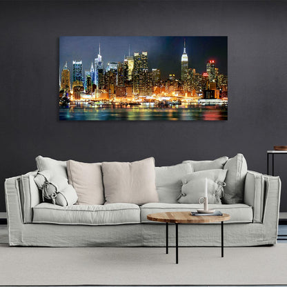 Evening New York Canvas Wall Art Print