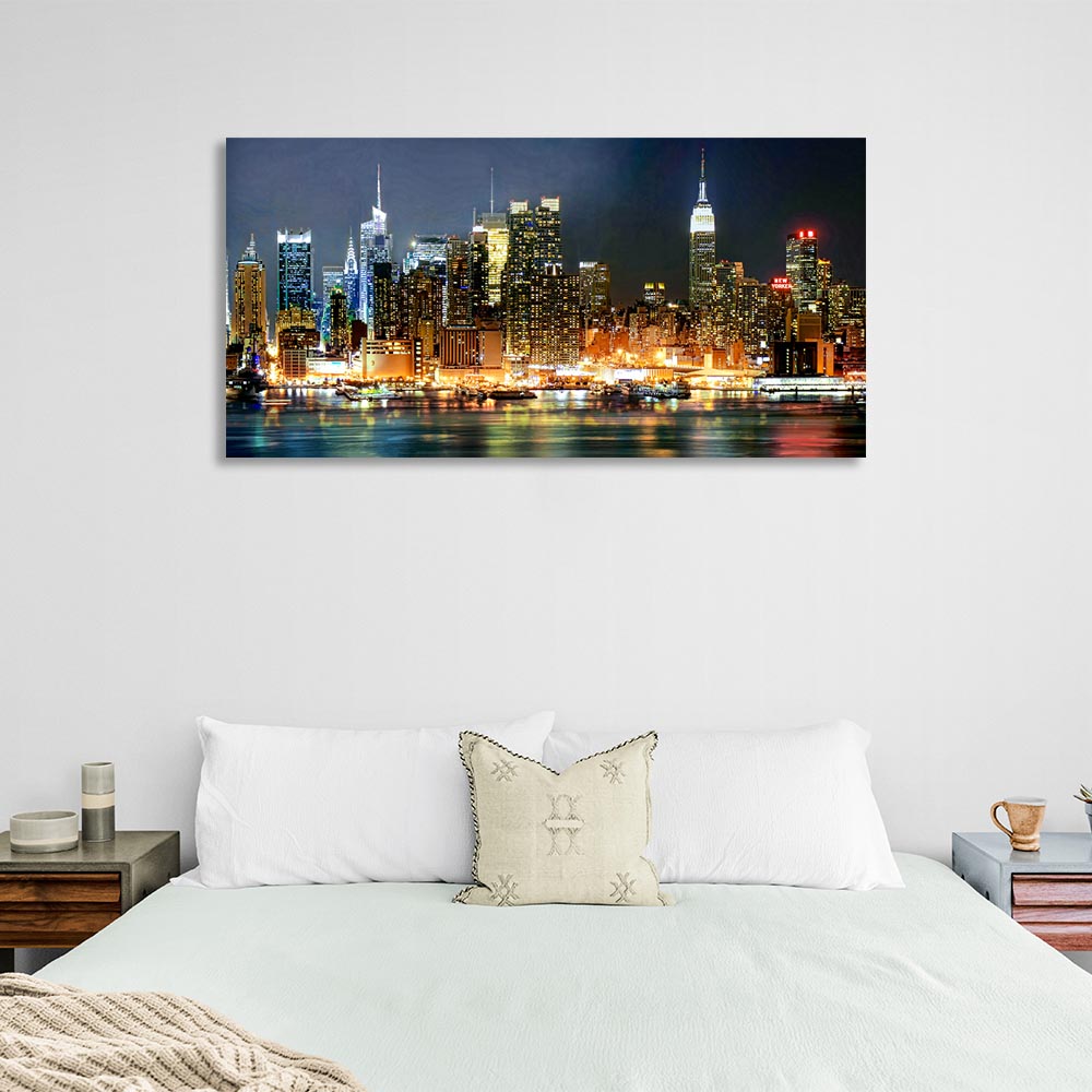 Evening New York Canvas Wall Art Print